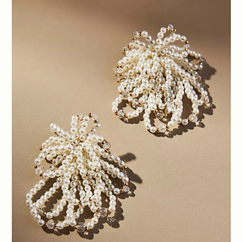 Anthroplogie rose garden earrings anthroplogie